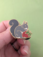 Load image into Gallery viewer, Strawberry Squirrel Pin