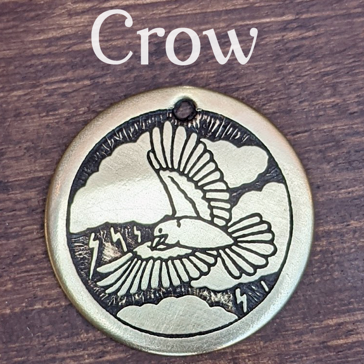 Crow Pet Tag