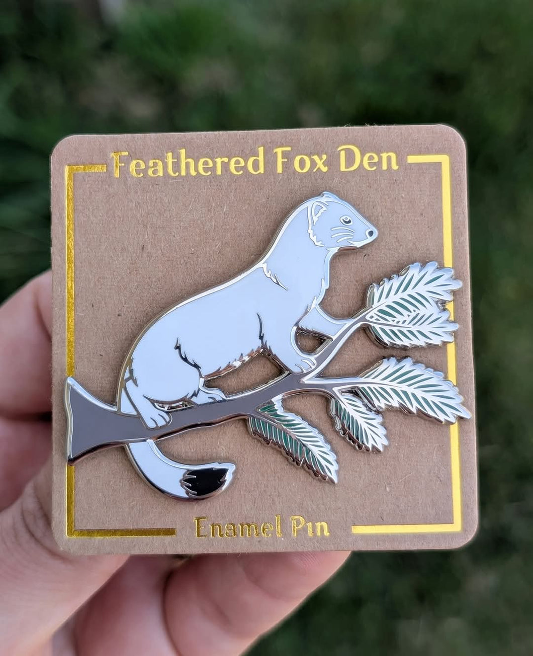 Winter Ermine Pin