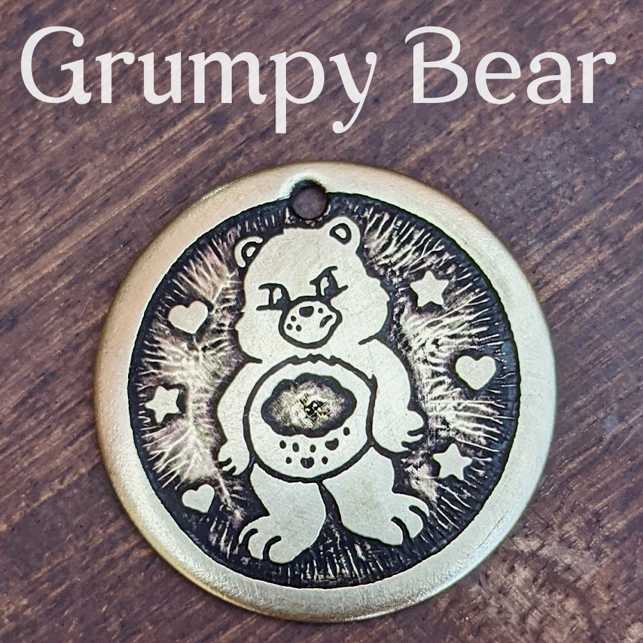 Grumpy Bear Pet Tag