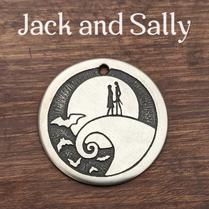 Jack and Sally Pet Tag