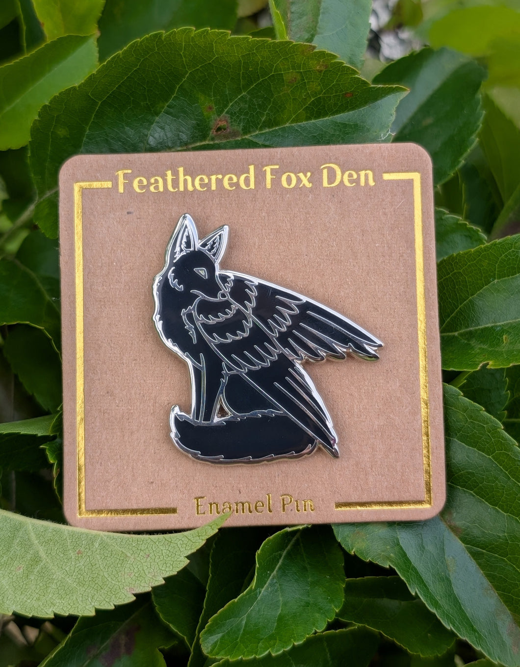 Crow Fox Pin