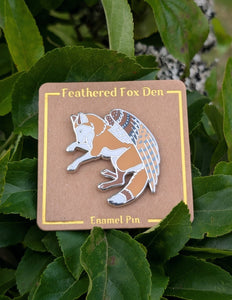 Barn Owl Fox Pin
