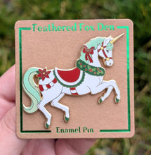 Load image into Gallery viewer, Christmas Unicorn Pin
