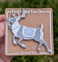 Load image into Gallery viewer, Silver Reindeer Pin
