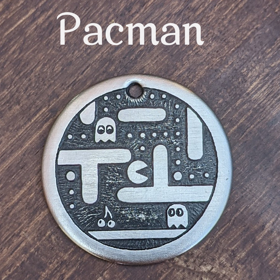 Pacman Pet Tag