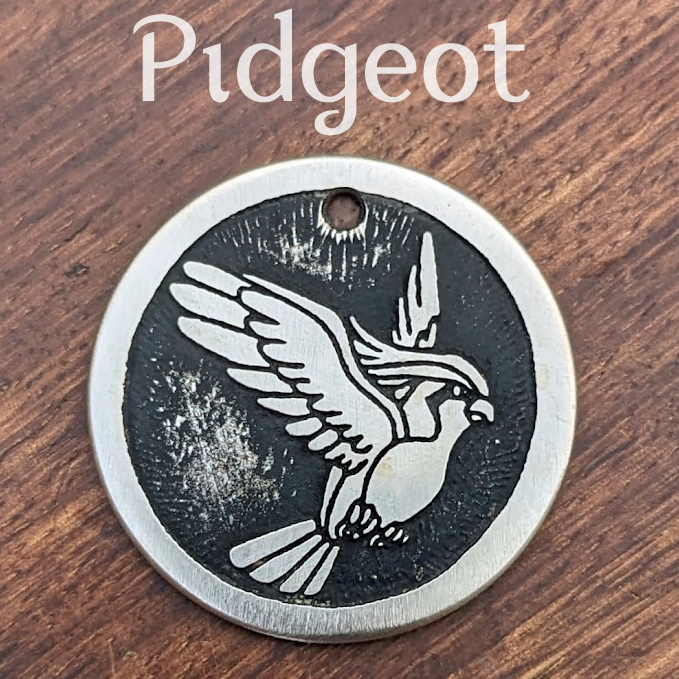 Pidgeot Pet Tag