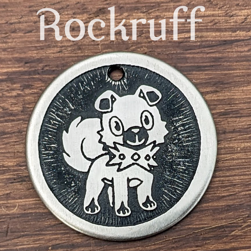 Rockruff Pet Tag