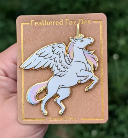 Rainbow Alicorn Pin