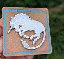 Load image into Gallery viewer, Gray Unicorn Pin
