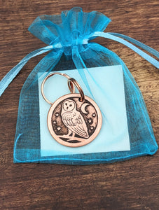 Barn Owl Pet Tag