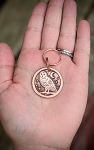 Barn Owl Pet Tag