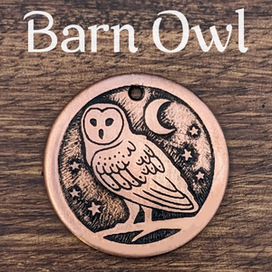 Barn Owl Pet Tag