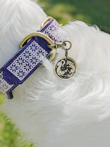 Borzoi and Wolf Pet Tag