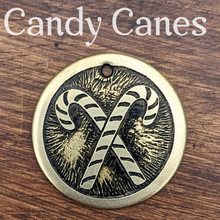 Load image into Gallery viewer, Candy Canes Pet Tag
