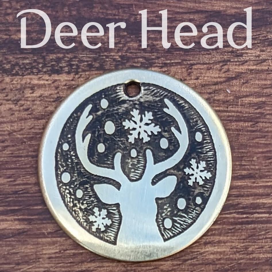 Deer Head Pet Tag