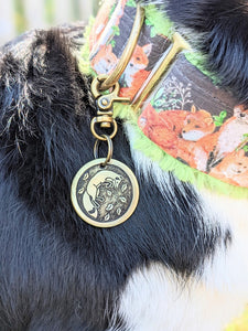 Fox and Leaves Pet Tag