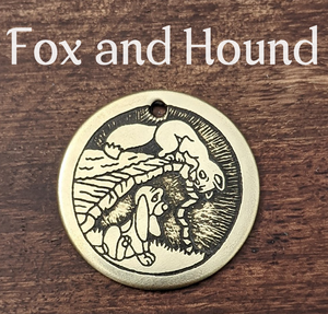 Fox and Hound Pet Tag