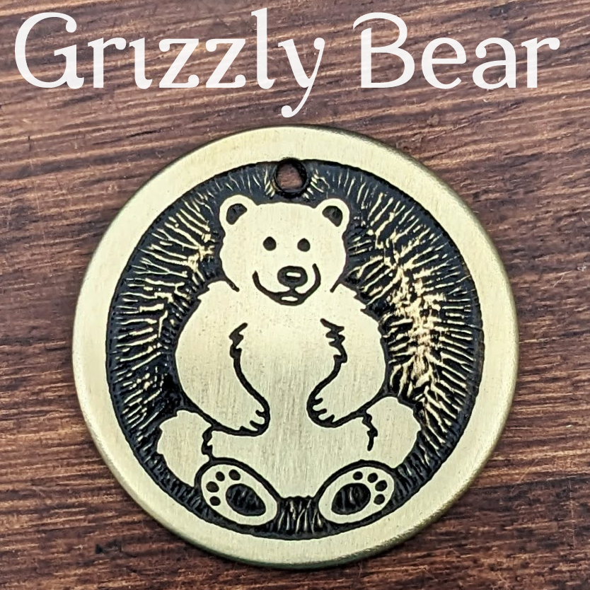 Grizzly Bear Pet Tag