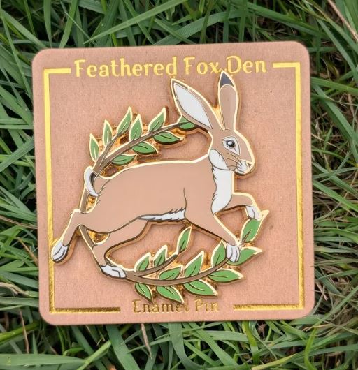 Hare and Branches Pin