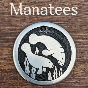 Manatees Pet Tag