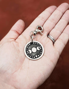 Moon Phases Pet Tag