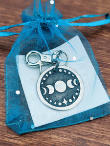 Moon Phases Pet Tag