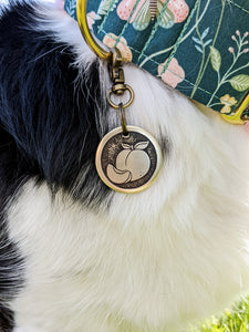 Peach Pet Tag