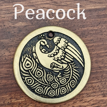 Load image into Gallery viewer, Peacock Pet Tag
