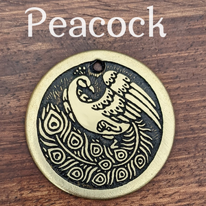 Peacock Pet Tag