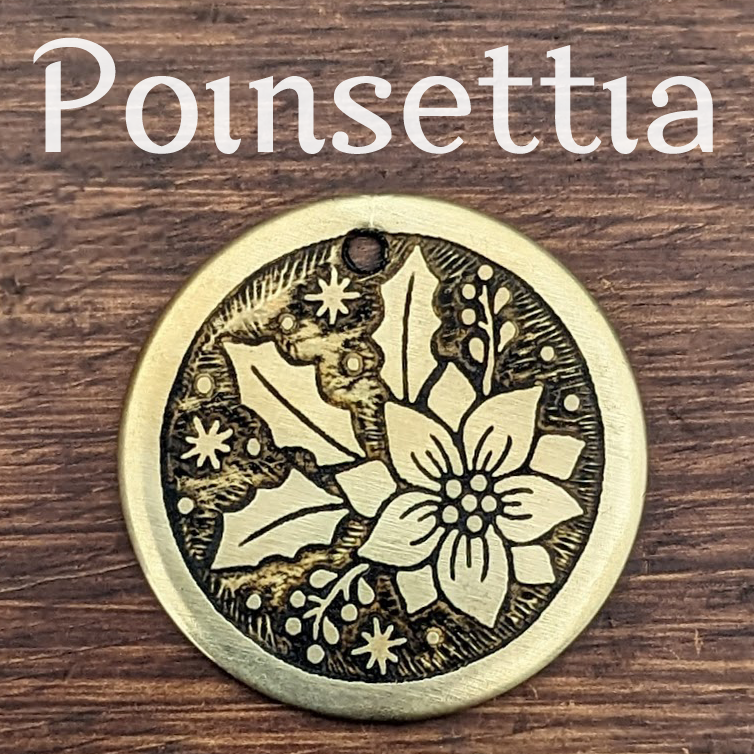 Poinsettia Pet Tag