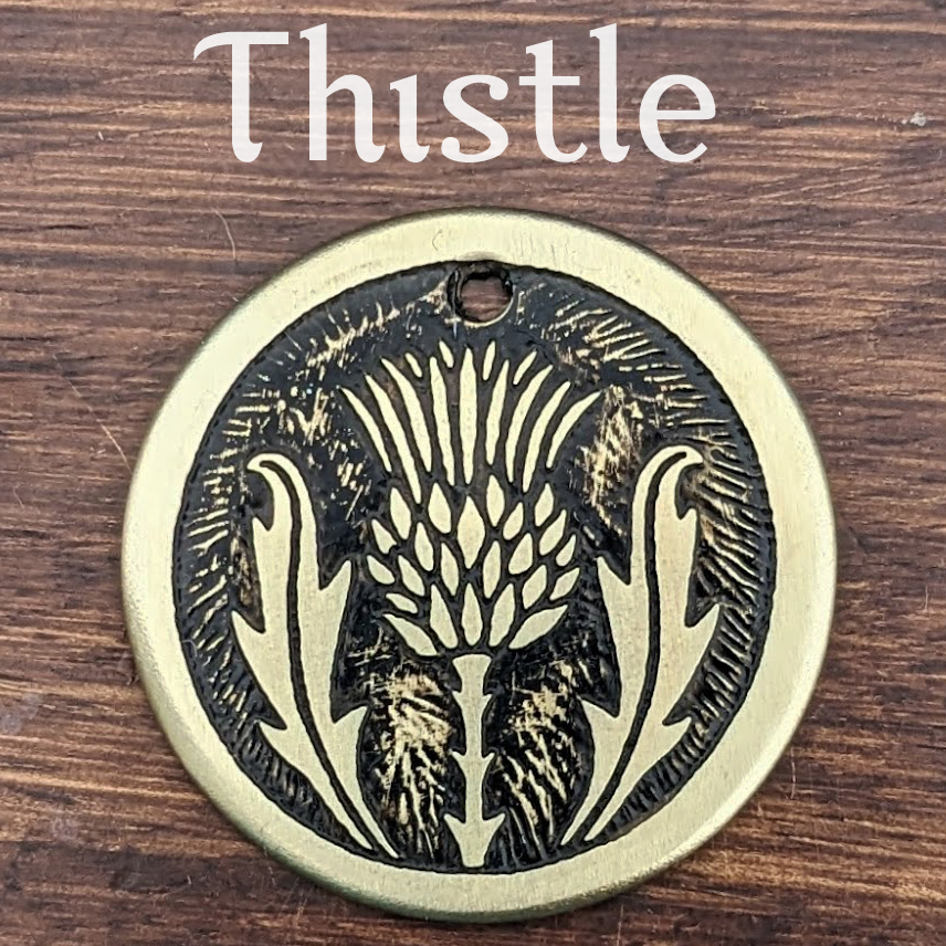 Thistle Pet Tag