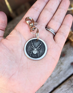 Black Widow Pet Tag