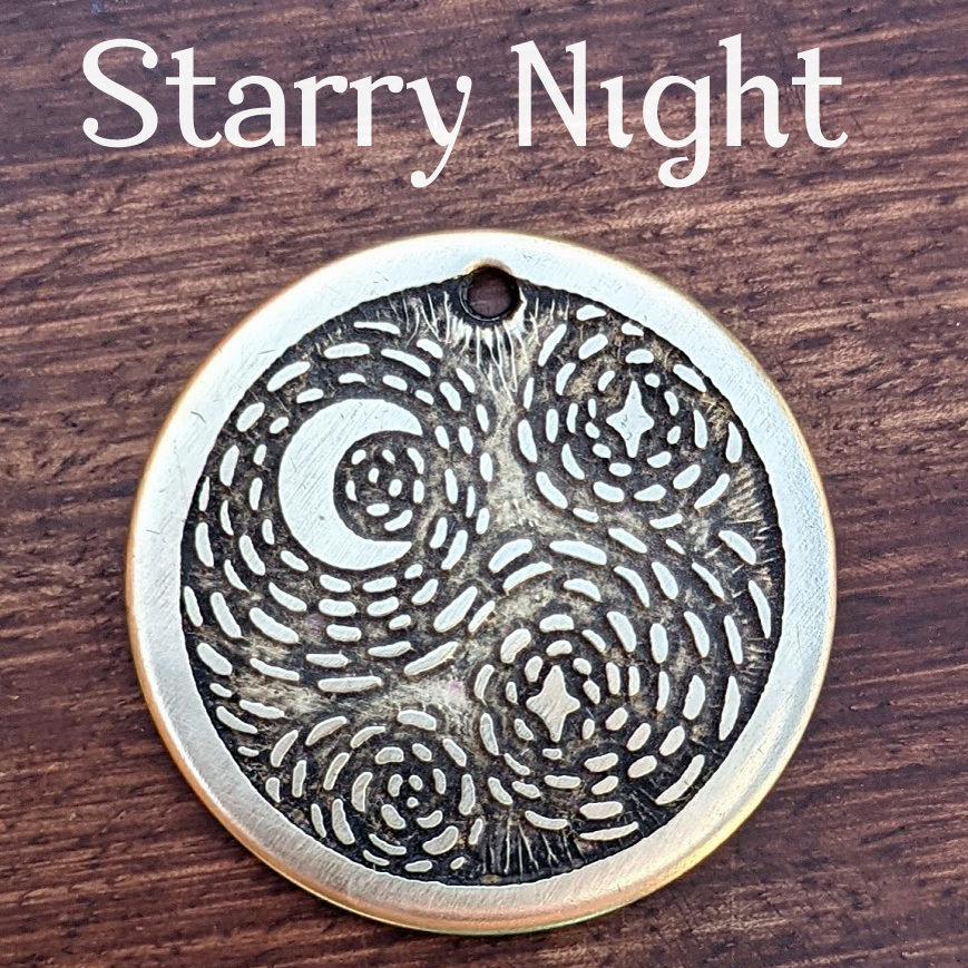 Starry Night Pet Tag