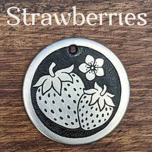 Strawberries Pet Tag