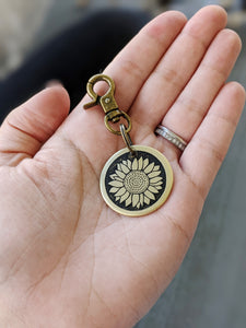 Sunflower Pet Tag