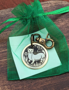 Spring Weasel Pet Tag