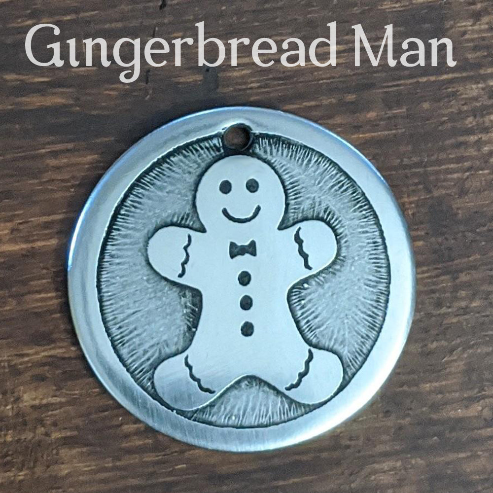 Gingerbread Man Pet Tag