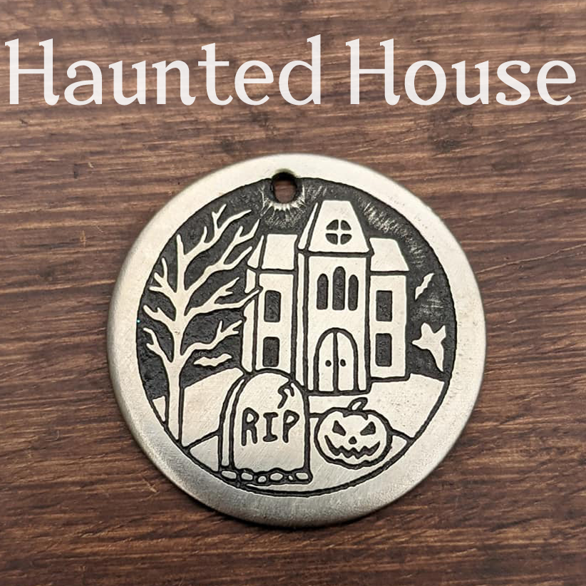 Haunted House Pet Tag