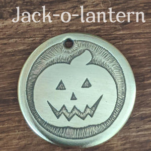 Jack-o-lantern Pet Tag