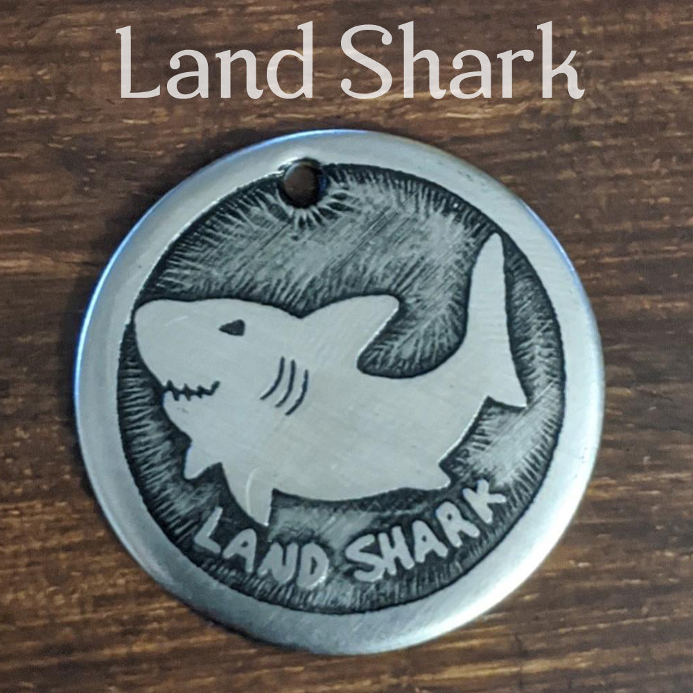 Land Shark Pet Tag