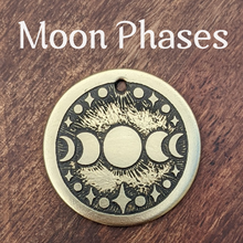 Load image into Gallery viewer, Moon Phases Pet Tag
