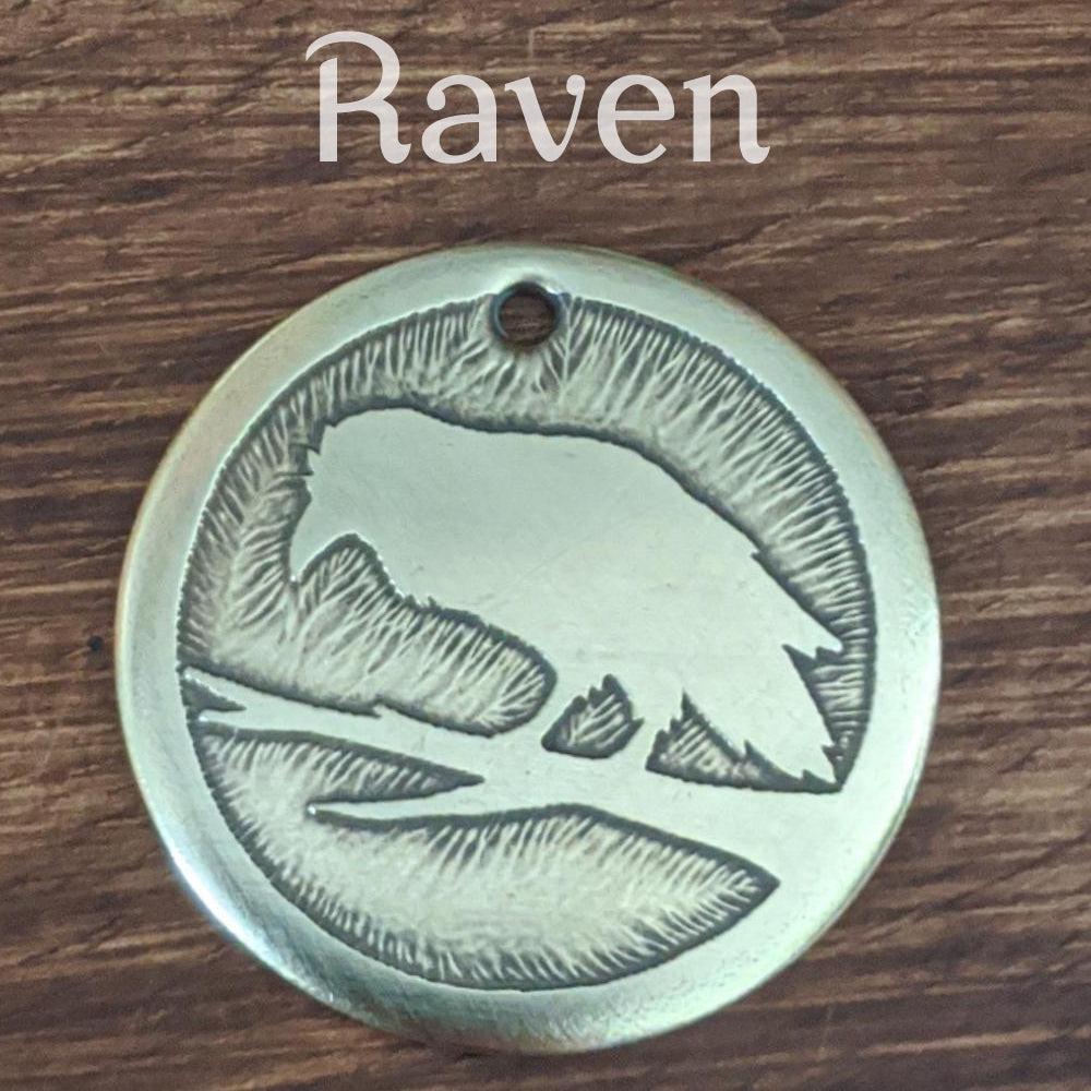 Raven Pet Tag