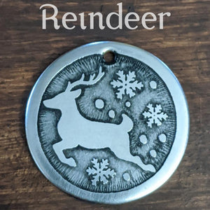 Reindeer Pet Tag