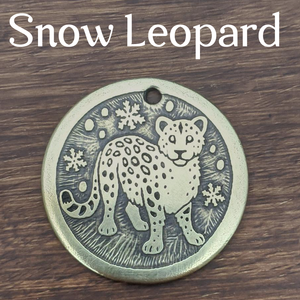 Snow Leopard Pet Tag