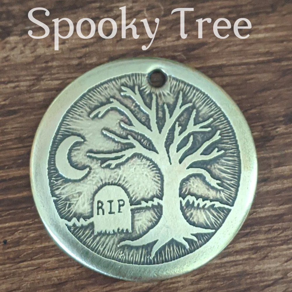 Spooky Tree Pet Tag