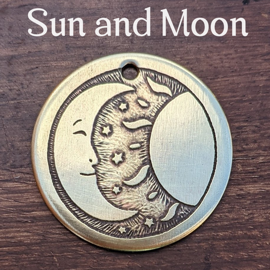 Sun and Moon Pet Tag