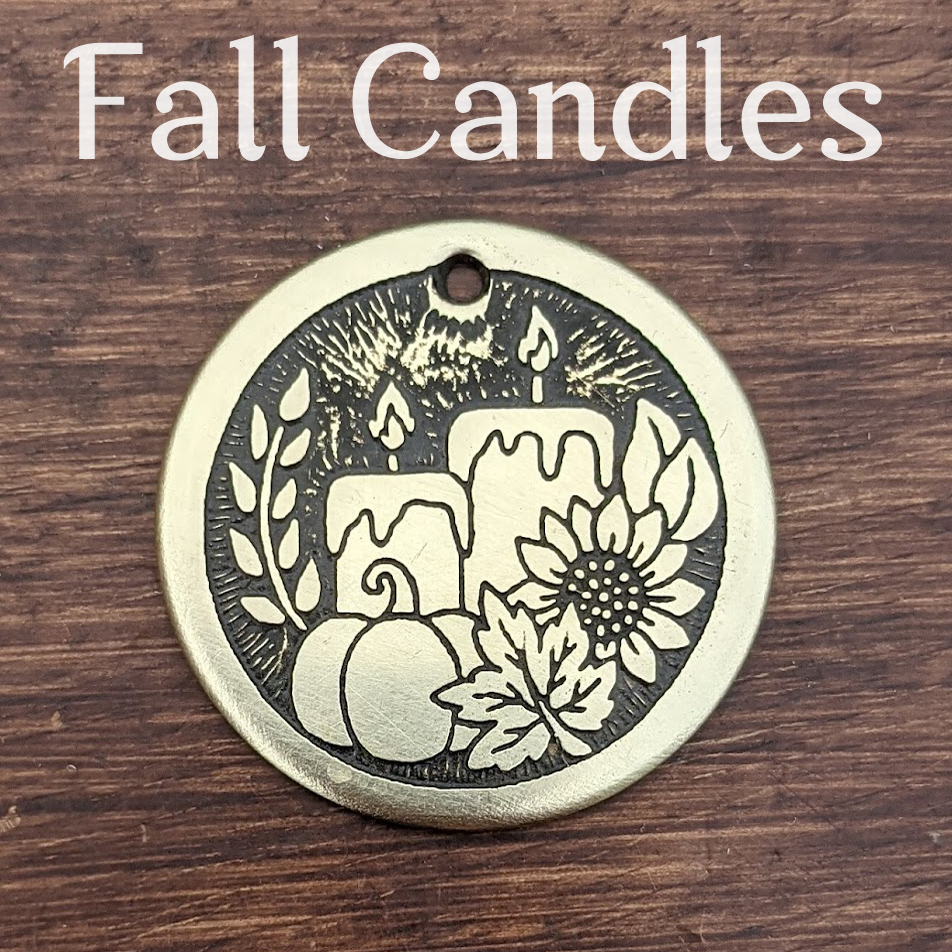 Fall Candles Pet Tag