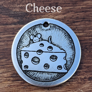 Cheese Pet Tag