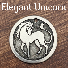 Load image into Gallery viewer, Elegant Unicorn Pet Tag
